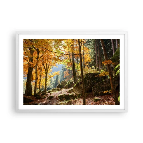 Poster in einem weißen Rahmen - Zeit zum Entspannen - 70x50 cm