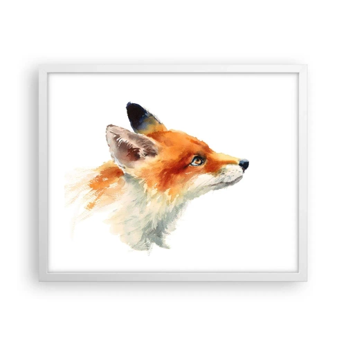 Poster in einem weißen Rahmen - Man kann nie vorsichtig genug sein - 50x40 cm