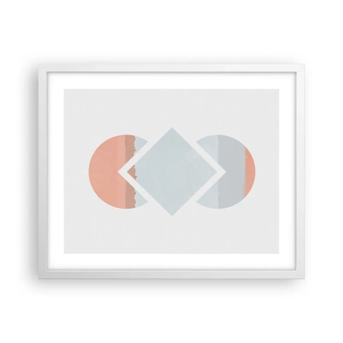 Poster in einem weißen Rahmen - Die Situation ist klar - 50x40 cm