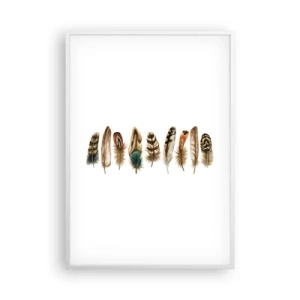 Poster in einem weißen Rahmen - Eine federleichte Variante - 70x100 cm