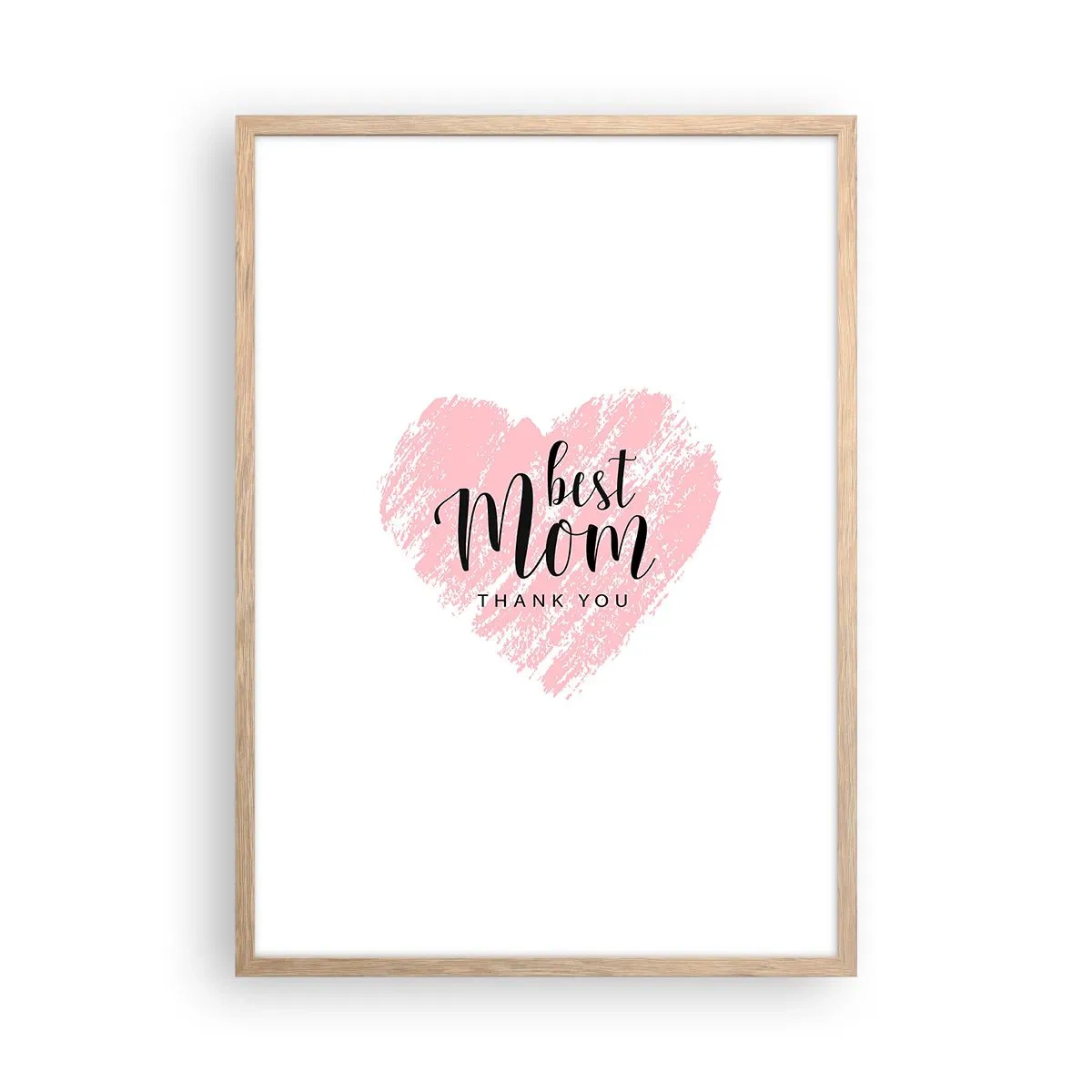 Poster in einem Rahmen aus heller Eiche - Immer der richtige Moment - 50x70 cm