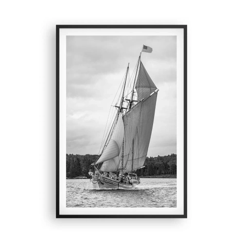 Poster in einem schwarzem Rahmen - Brüder des Windes - 61x91 cm