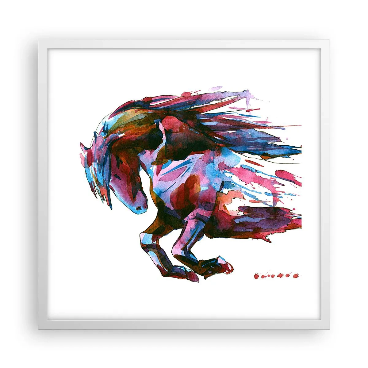 Poster in einem weißen Rahmen - In Verzückung - 50x50 cm