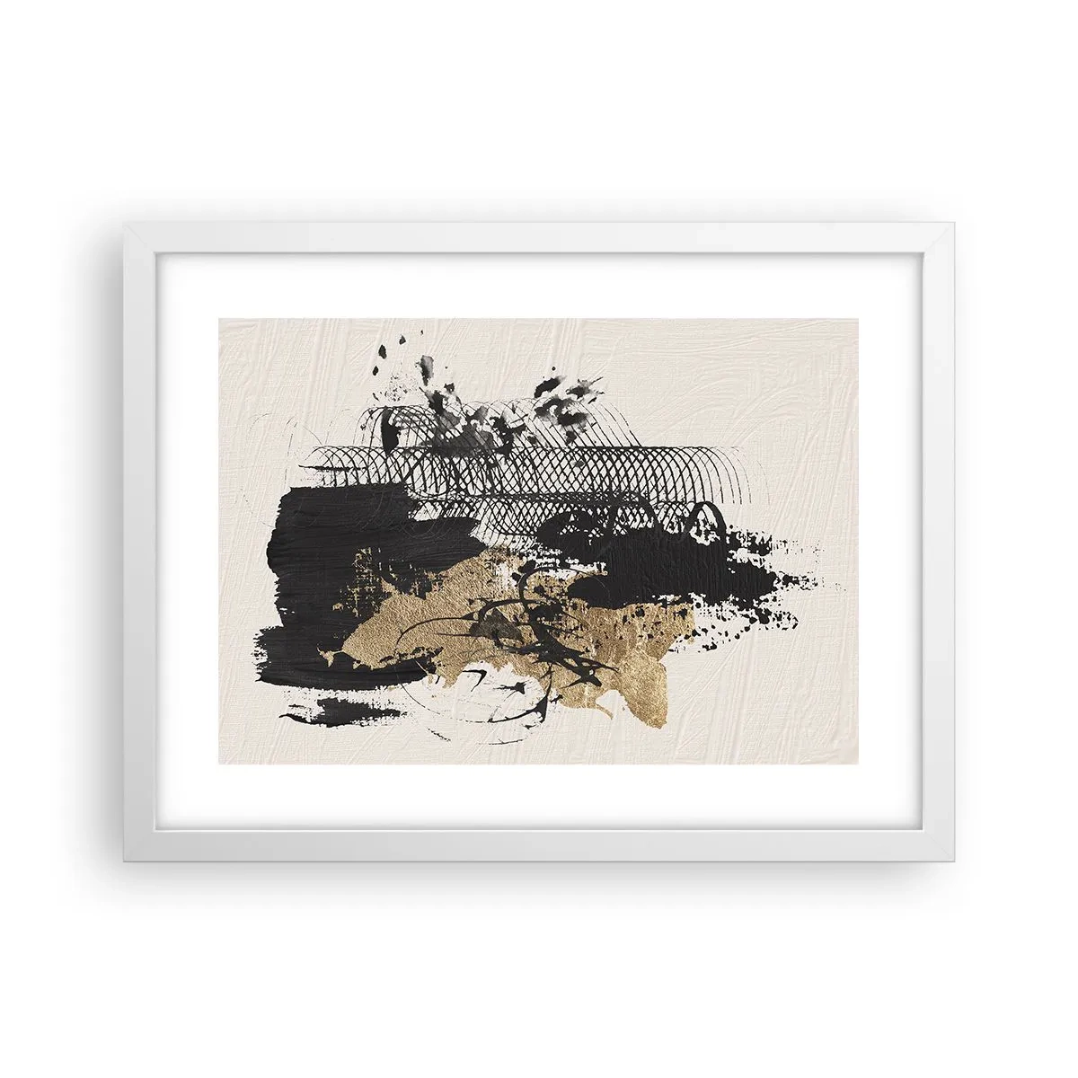 Poster in einem weißen Rahmen - Komposition mit Leidenschaft - 40x30 cm