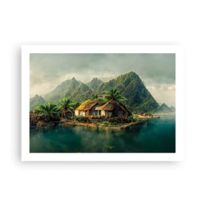 Poster - Tropisches Paradies - 70x50 cm