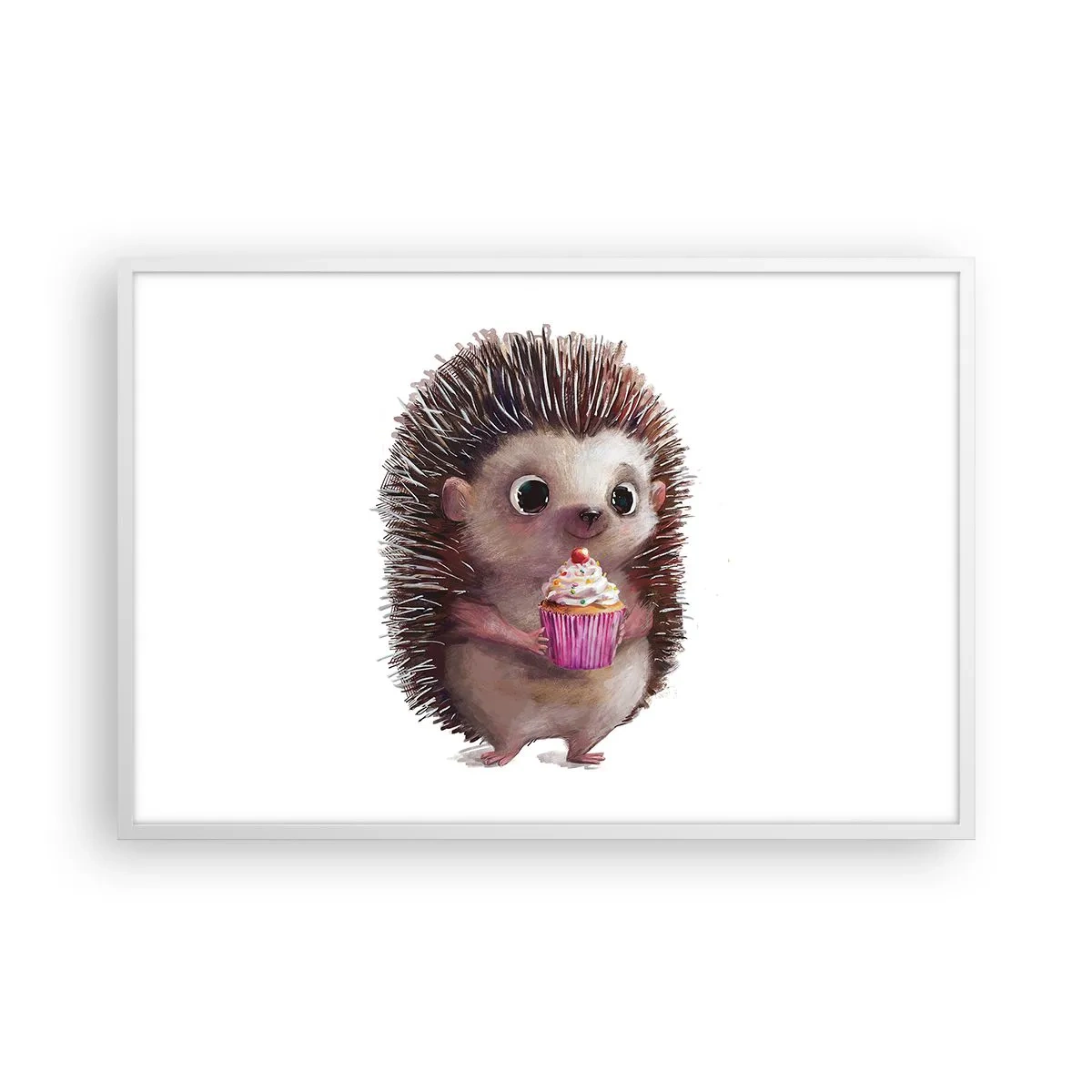 Poster in einem weißen Rahmen - Der Feiertag ist jeden Tag - 91x61 cm