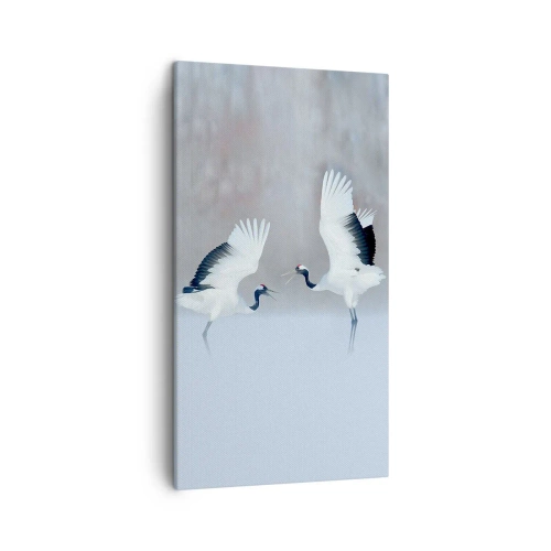 Bild auf Leinwand - Leinwandbild - Tanz im Nebel - 45x80 cm