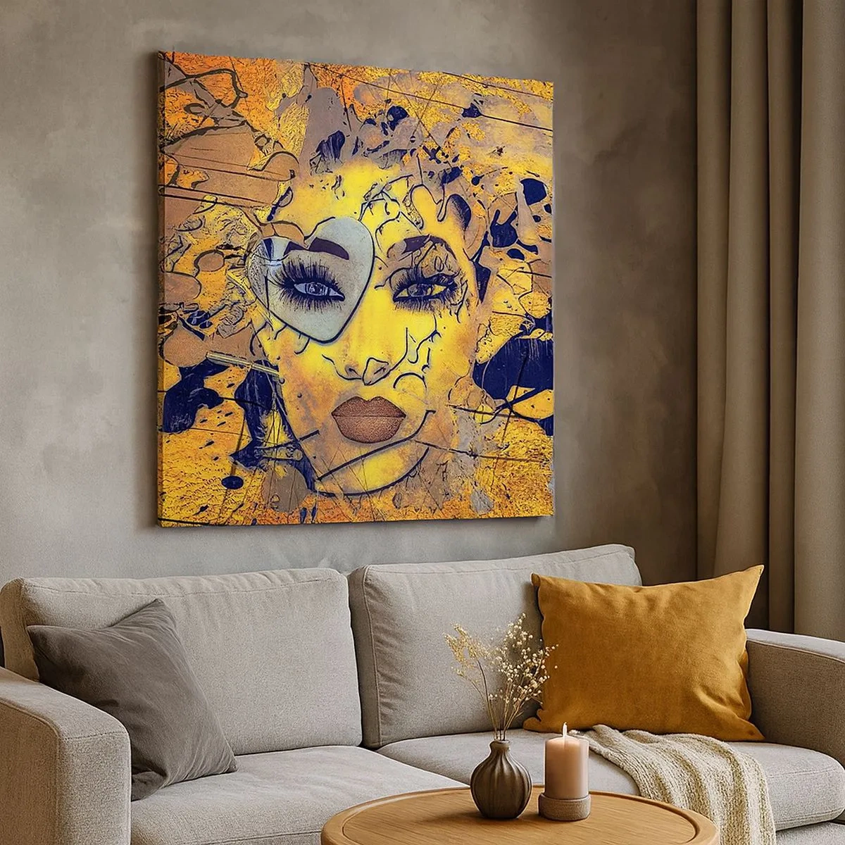 Bild auf Leinwand - Leinwandbild - Sonnige Schönheit - 30x30 cm