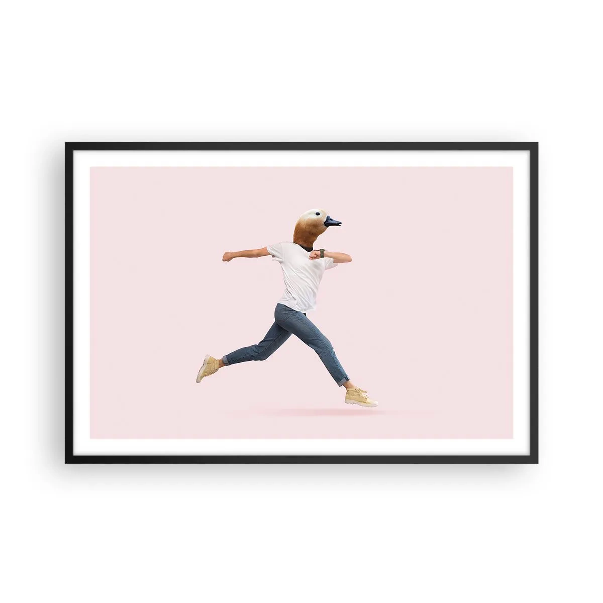 Poster in einem schwarzem Rahmen - Eine Prise Absurdität - 91x61 cm