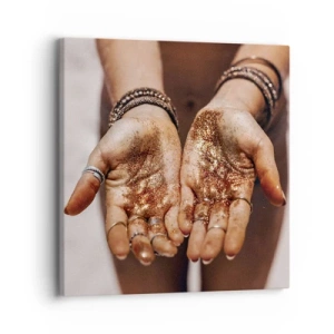 Bild auf Leinwand - Leinwandbild - Ein Geschenk für dich - 30x30 cm