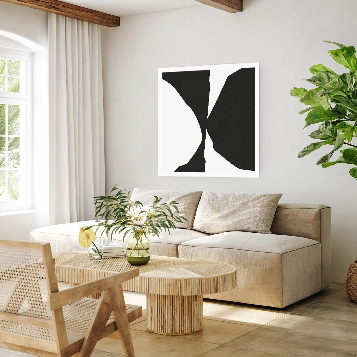 Poster - Positiv negativ - 30x30 cm