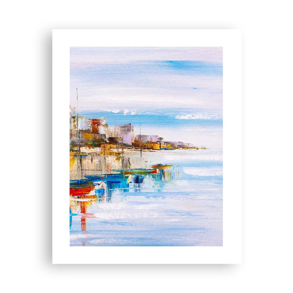 Poster - Bunte urbane Oase - 40x50 cm