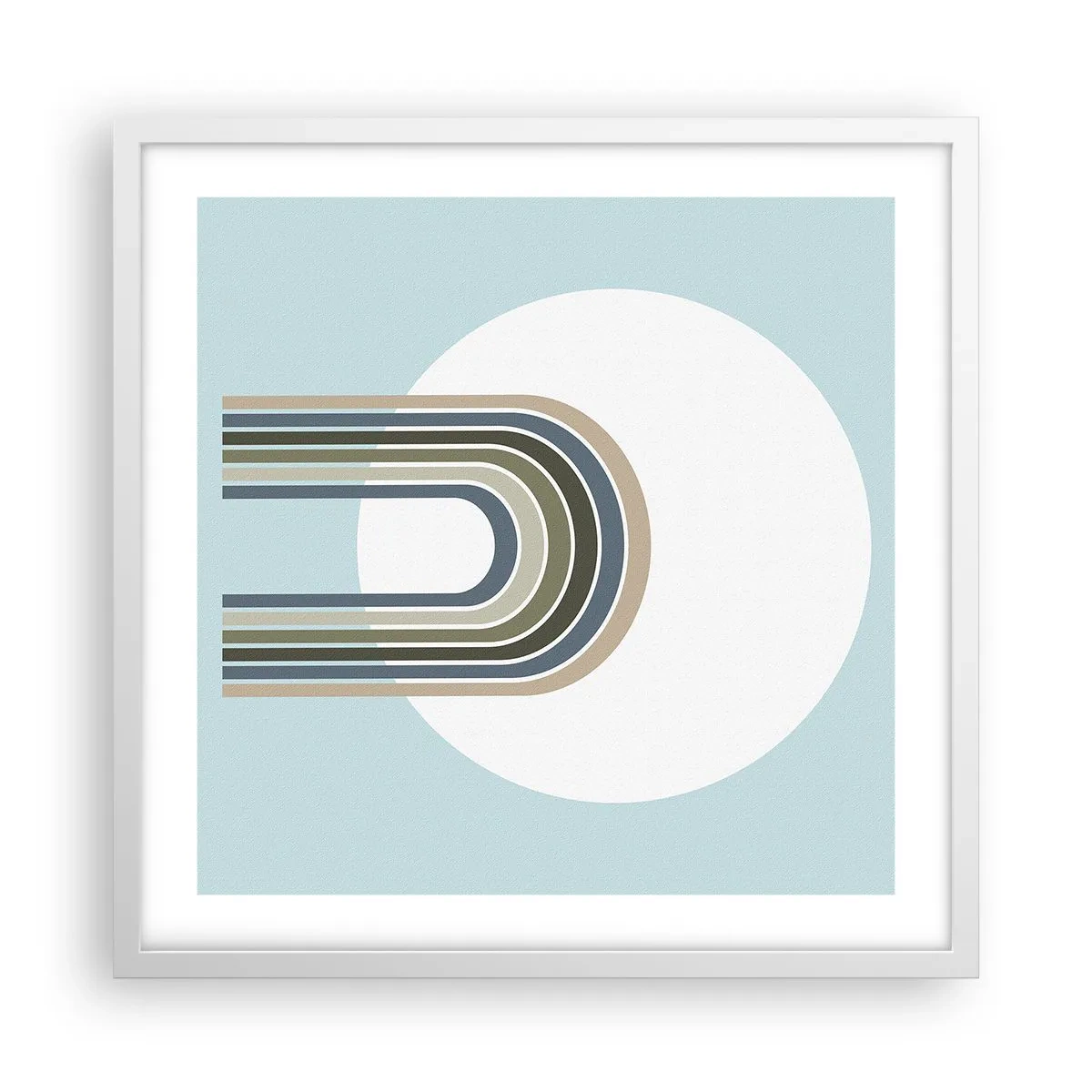 Poster in einem weißen Rahmen - Unwiderstehliche Anziehungskraft - 50x50 cm