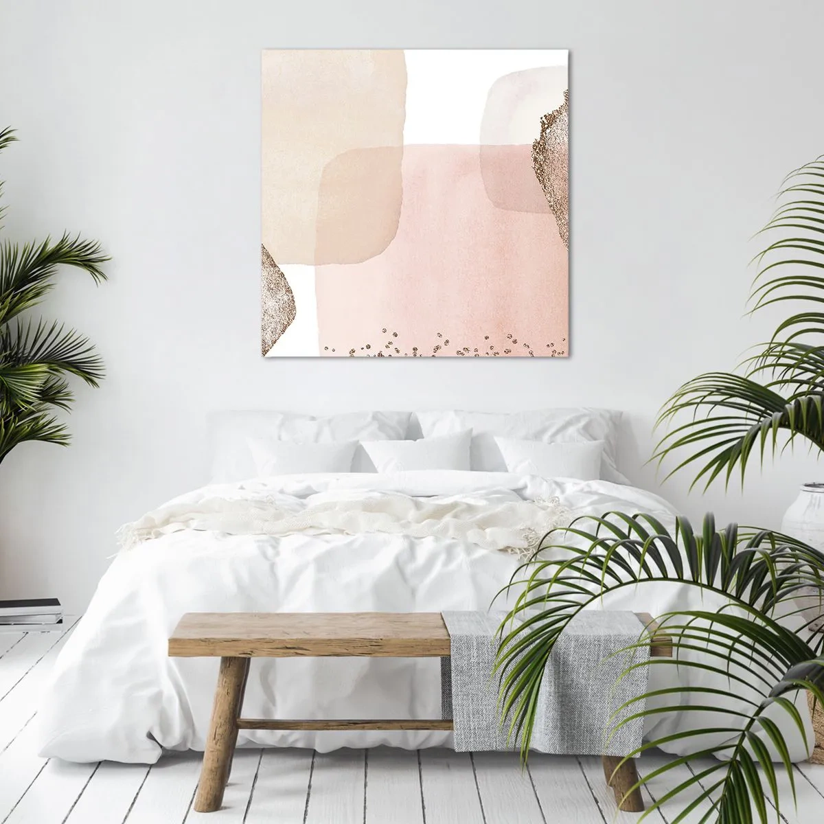 Bild auf Leinwand - Leinwandbild - Ein Blick durch die Farbe - 70x70 cm