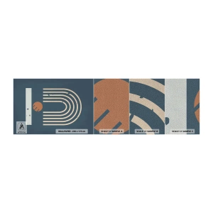 Fototapeten Muster Premium Sand - Geometrie auf dem Granatapfel - Abstraktion, Stück, Grafik - 100x30 cm