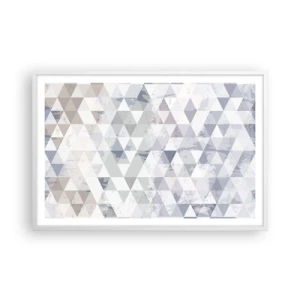 Poster in einem weißen Rahmen - Im Rhythmus auf drei - 91x61 cm