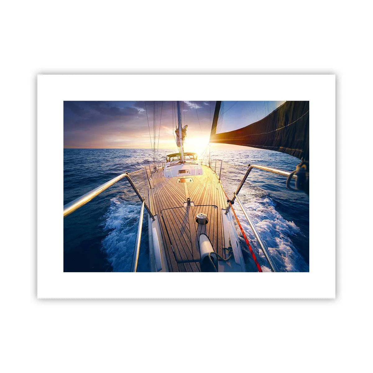 Poster - Laufen unter den Wellen - 40x30 cm