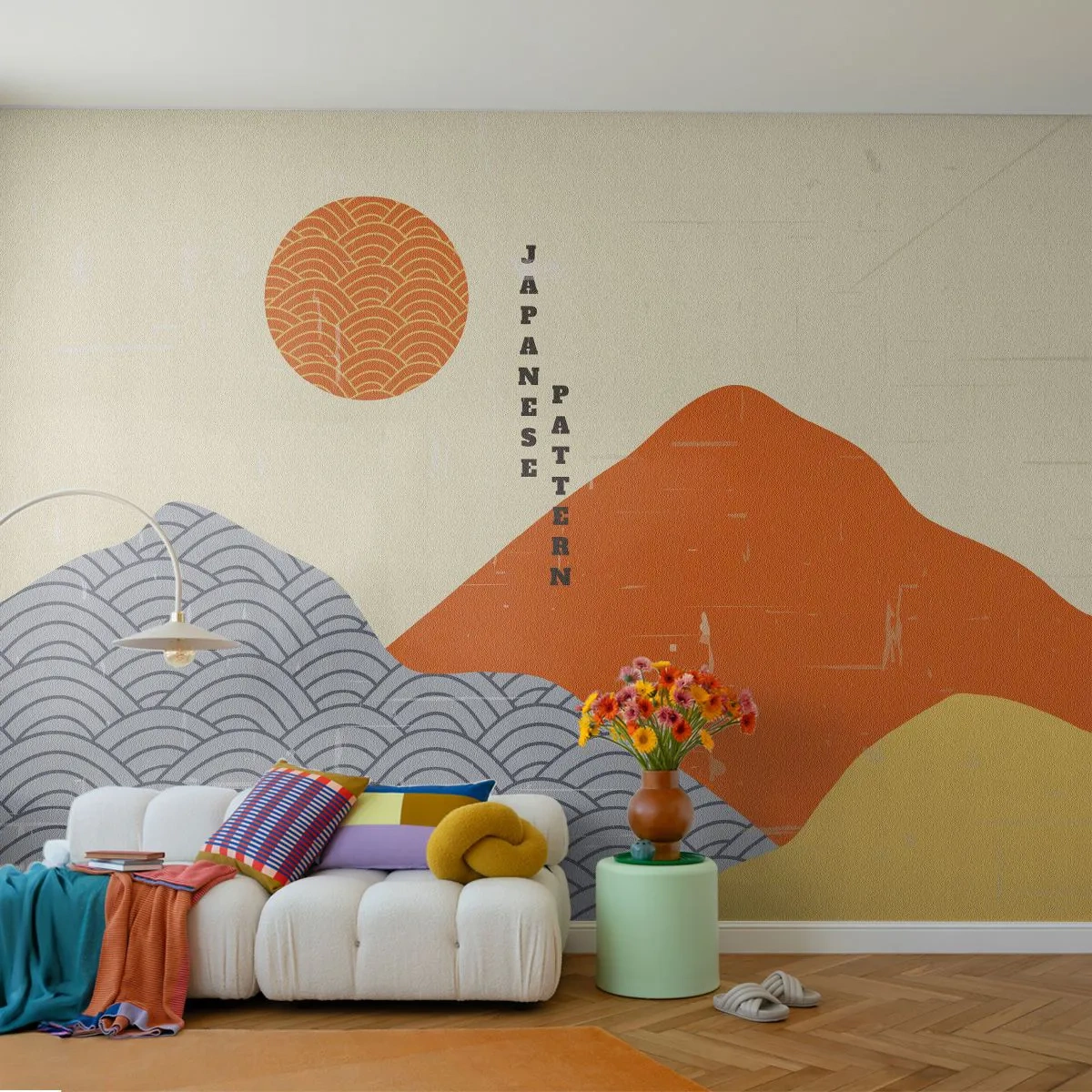 Fototapete Premium Sand - Im japanischen Geist - asiatisch, japanisch, Landschaft - 200x140 cm