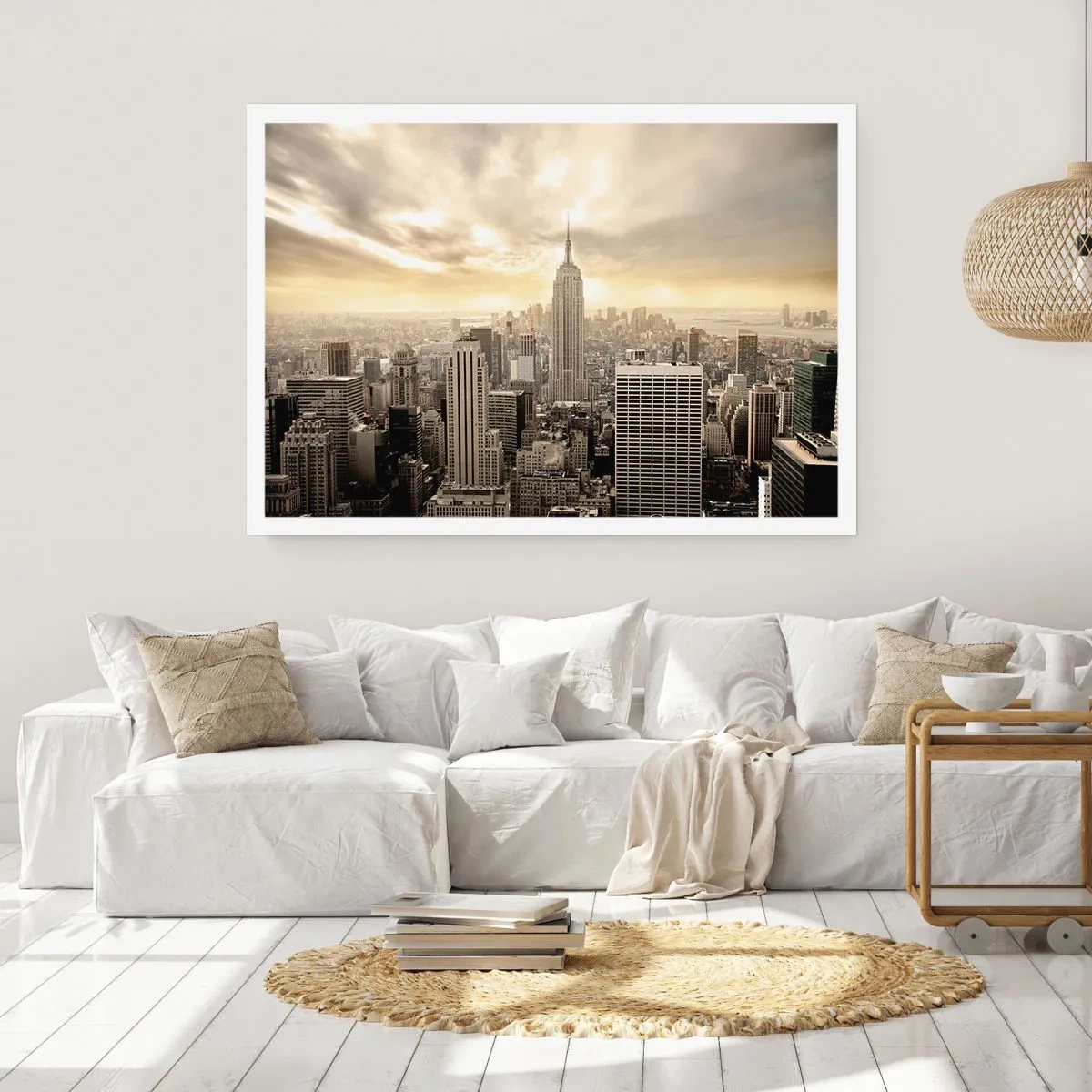 Poster - New York aus Grau - 70x50 cm