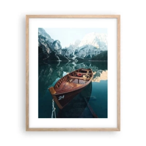 Poster in einem Rahmen aus heller Eiche - Wie auf Glas gemalt - 40x50 cm