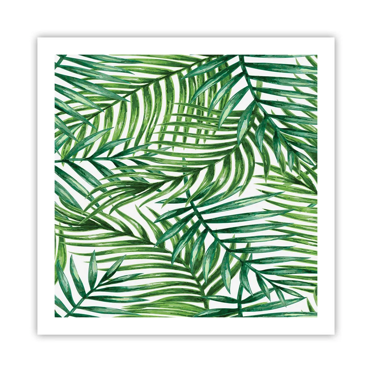 Poster - Unter dem grünen Baldachin - 60x60 cm
