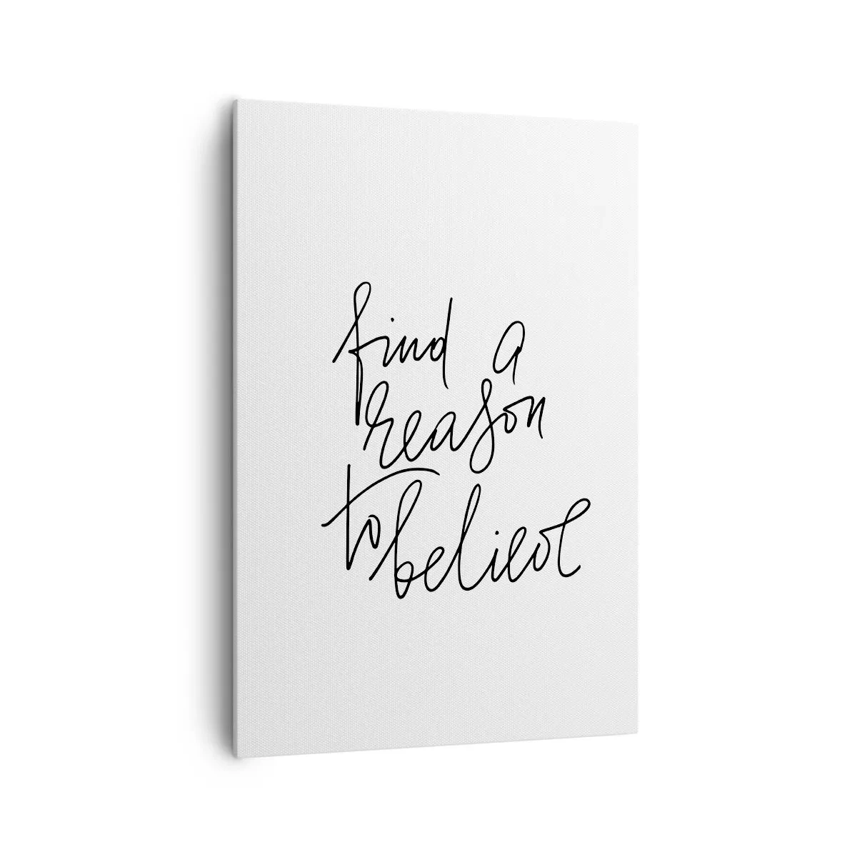 Bild auf Leinwand - Leinwandbild - Ein motivierendes Zitat im minimalistischen Stil - 70x100cm - Es ist möglich - Moderne Wanddekoration für Wohnzimmer und Schlafzimmer ARTTOR