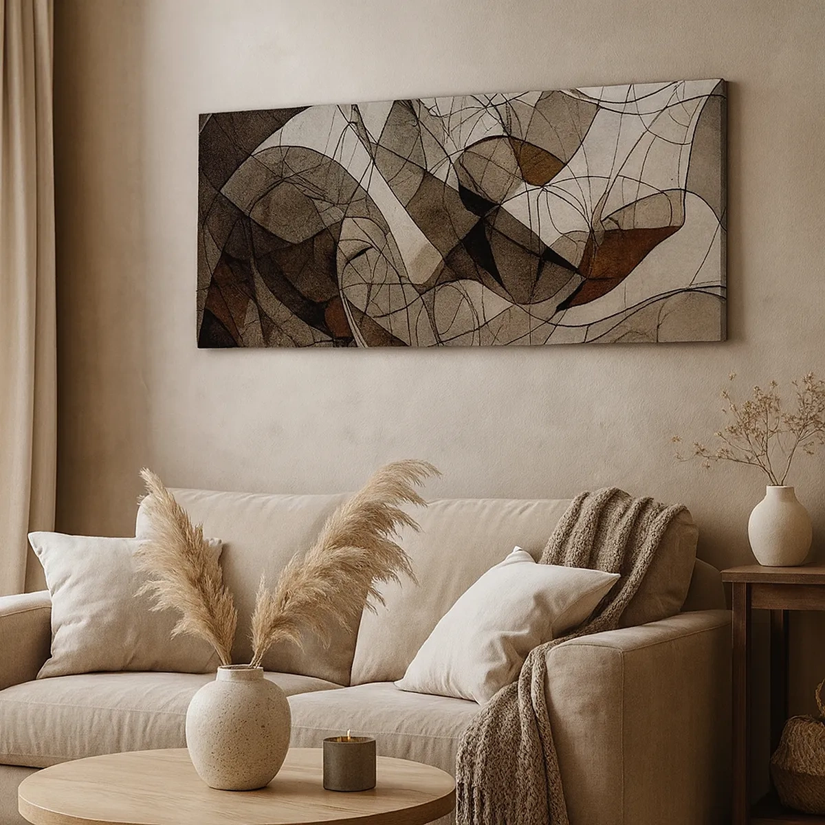 Bild auf Leinwand - Leinwandbild - Zirkulation von Erdfarben - 30x30 cm