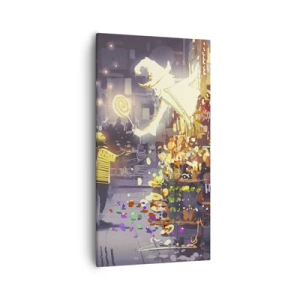 Bild auf Leinwand - Leinwandbild - Magie ist da - 55x100 cm