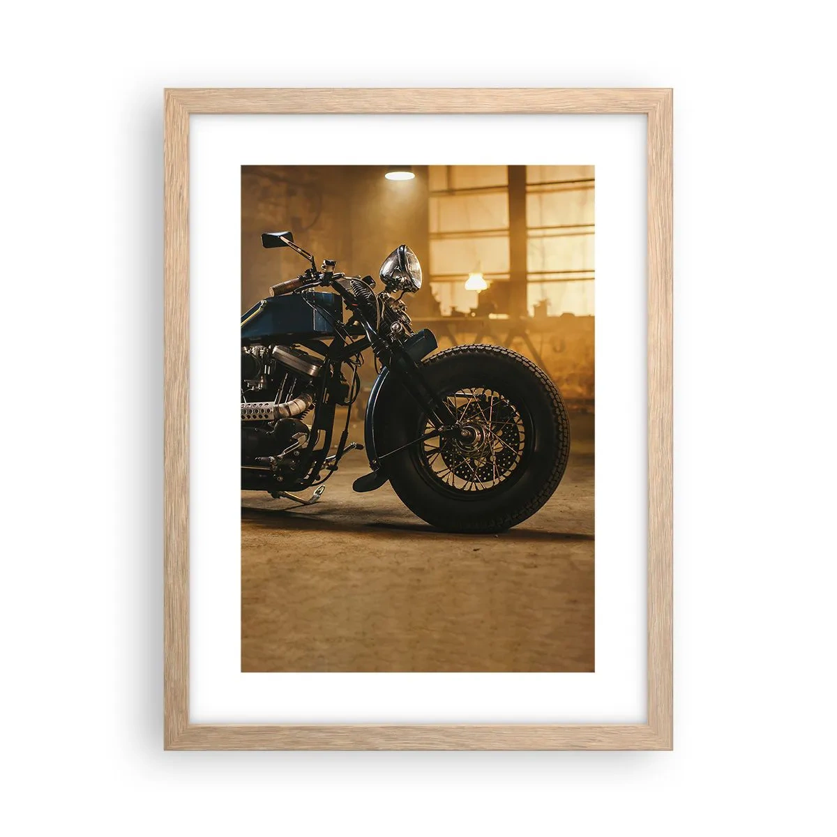 Poster in einem Rahmen aus heller Eiche - Ich kann alles - 30x40 cm