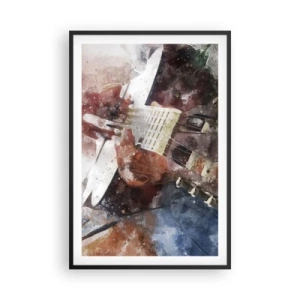 Poster in einem schwarzem Rahmen - Und was halten Sie davon? - 61x91 cm