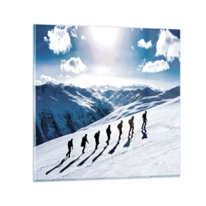 Glasbild - Bild auf glas - Das Team der Eroberer - 30x30 cm