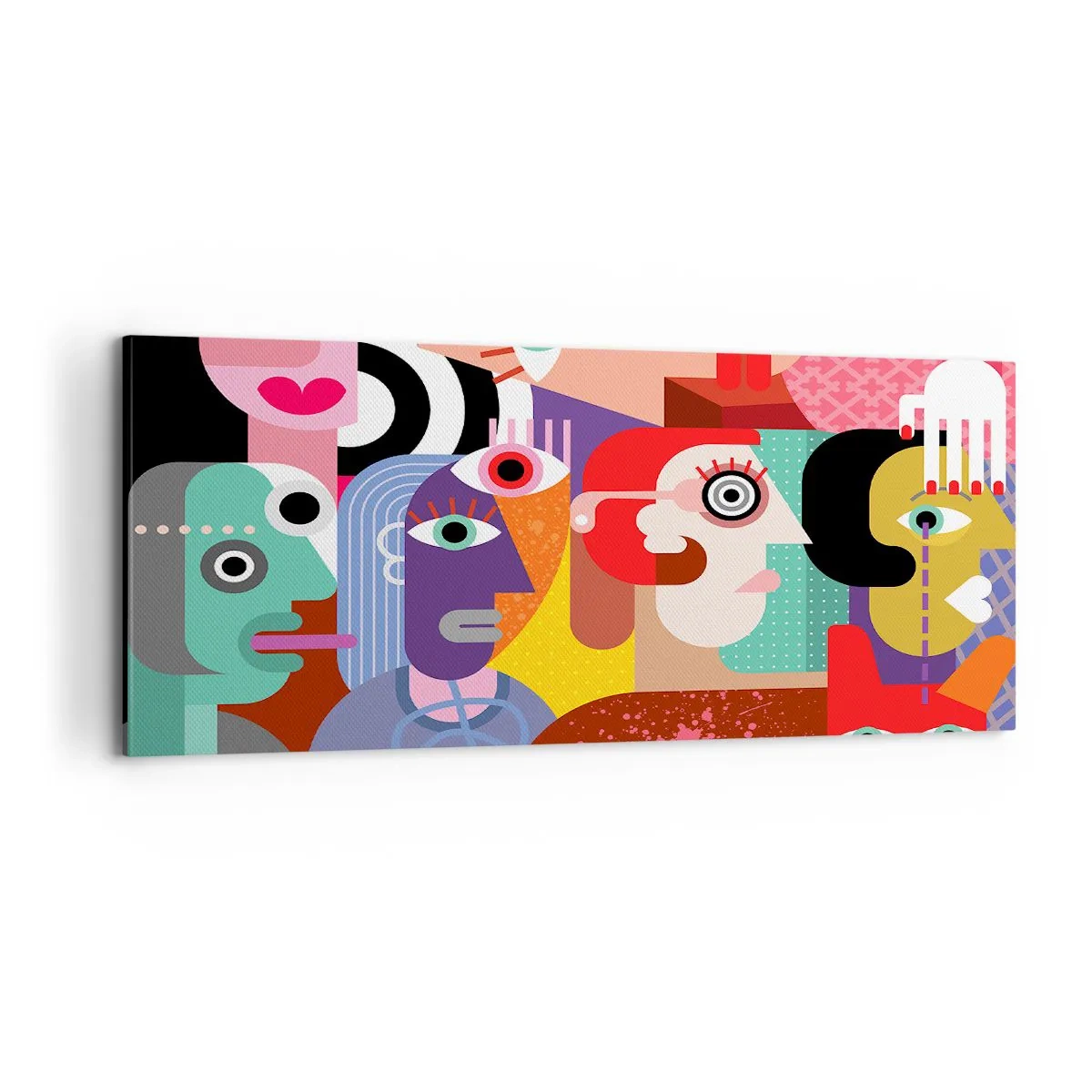 Bild auf Leinwand - Leinwandbild - Wir sind von Herrn Picasso - 100x40 cm