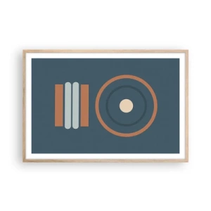 Poster in einem Rahmen aus heller Eiche - Das Wesen der Dinge - 91x61 cm