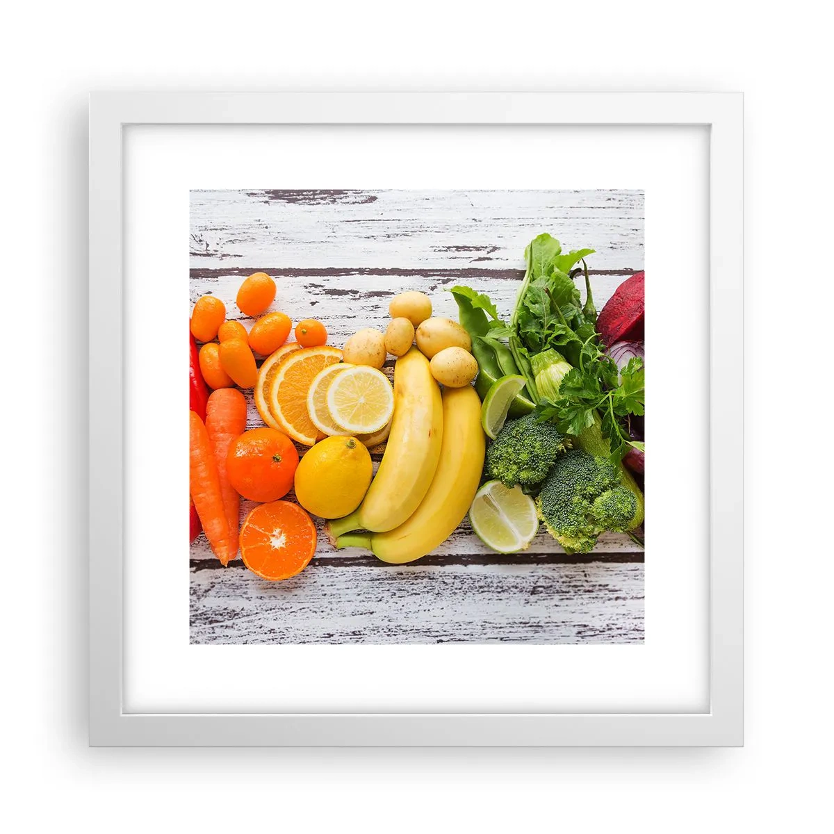 Poster in einem weißen Rahmen - Es ist nicht genug? - 30x30 cm