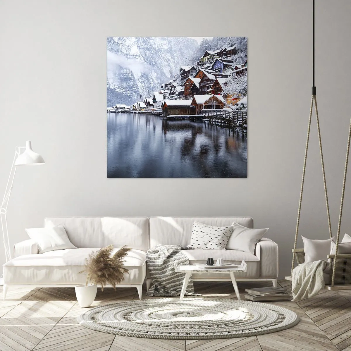 Bild auf Leinwand - Leinwandbild - In winterlicher Dekoration - 30x30 cm