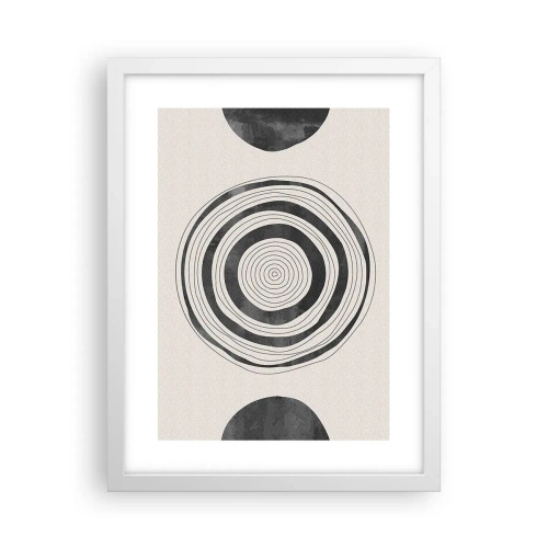 Poster in einem weißen Rahmen - Wichtig ist, was dazwischen liegt - 30x40 cm
