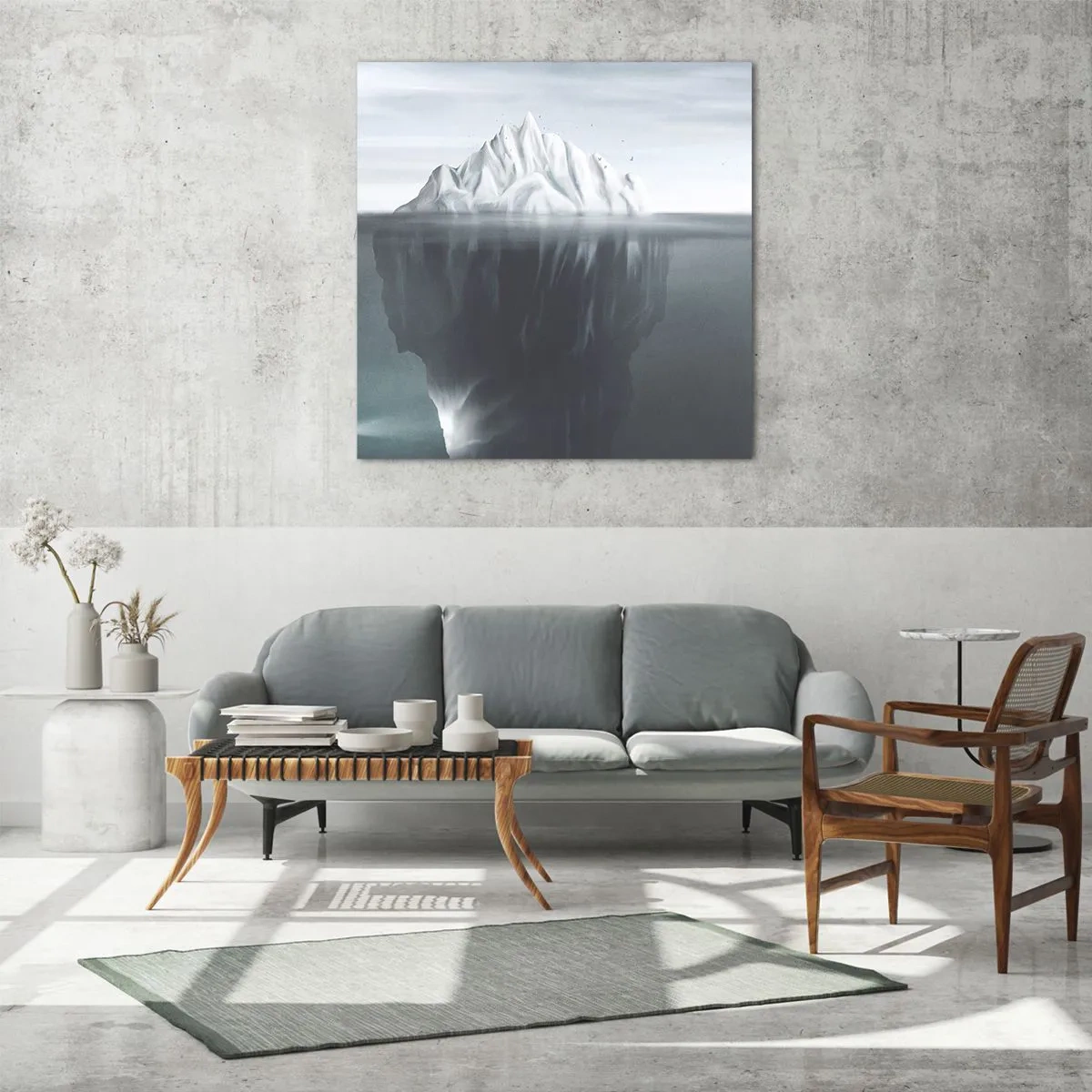 Glasbild - Bild auf glas - Unterwassergeheimnis - 70x70 cm