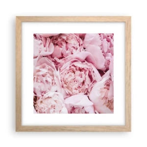 Poster in einem Rahmen aus heller Eiche - Anschmiegsam und duftend - 30x30 cm