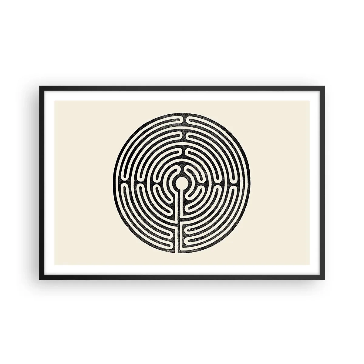 Poster in einem schwarzem Rahmen - Geheimnisvolle Ordnung - 91x61 cm