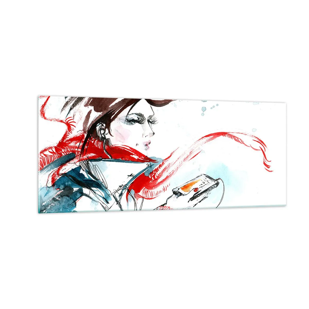 Glasbild - Bild auf glas - Mit mir stimmt was nicht - 100x40 cm