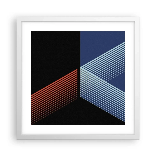 Poster in einem weißen Rahmen - Eine einfache Geschichte - 40x40 cm