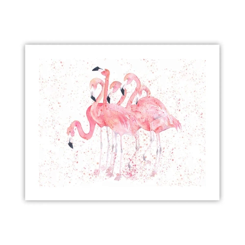 Poster - Rosa Ensemble - 50x40 cm