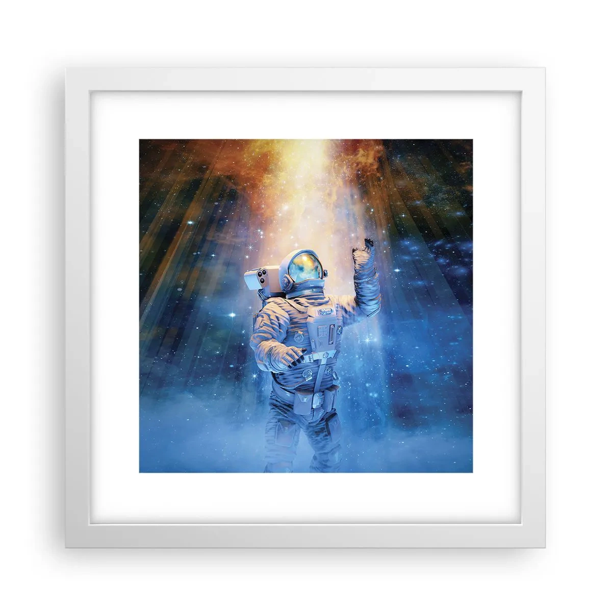 Poster in einem weißen Rahmen - Endlich am Ende - 30x30 cm