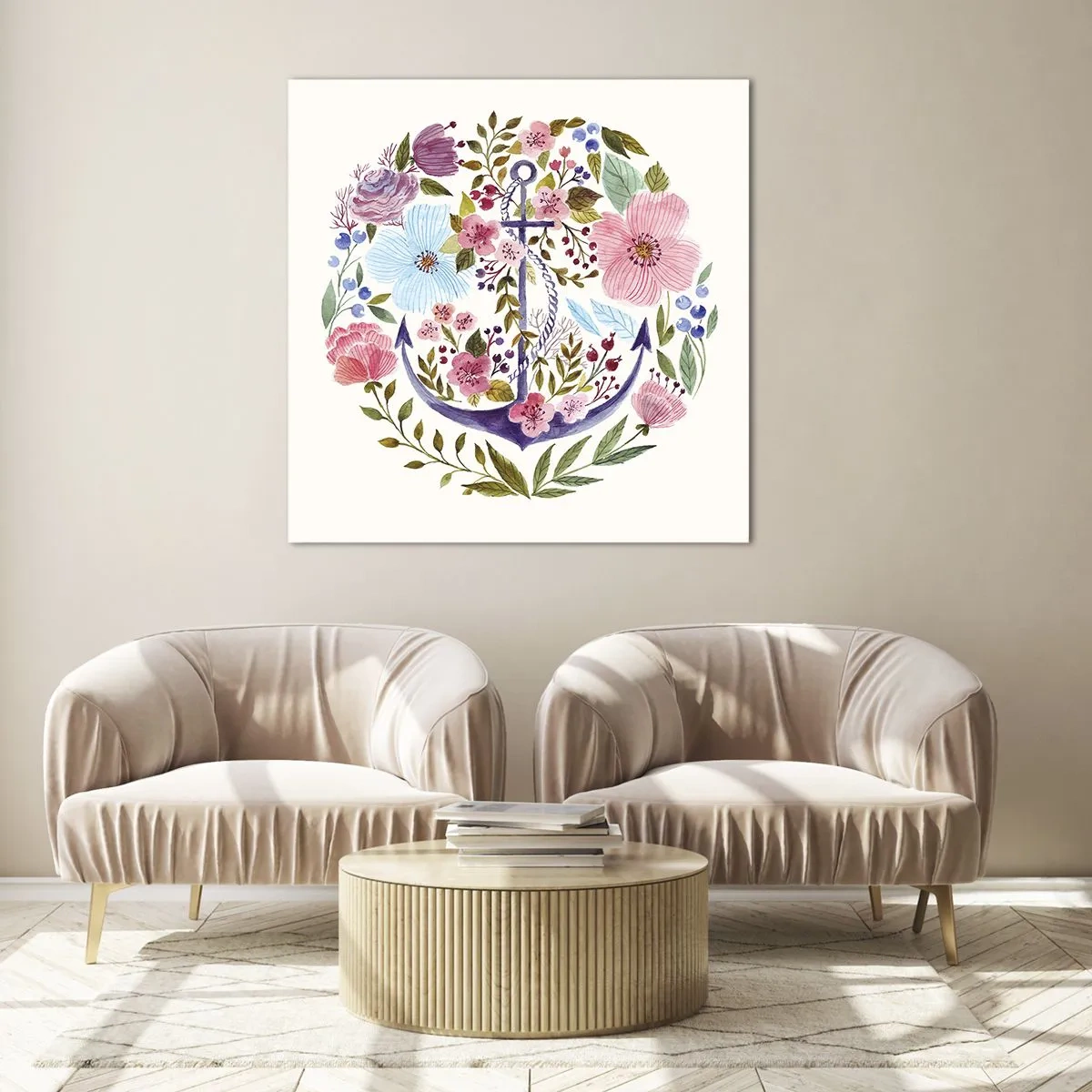 Glasbild - Bild auf glas - Guter Traum eines Seemanns - 30x30 cm