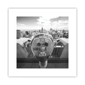 Poster - Stadt über den Städten - 30x30 cm