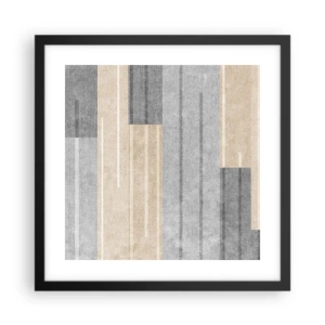 Poster in einem schwarzem Rahmen - Komposition: Vertikal halten - 40x40 cm