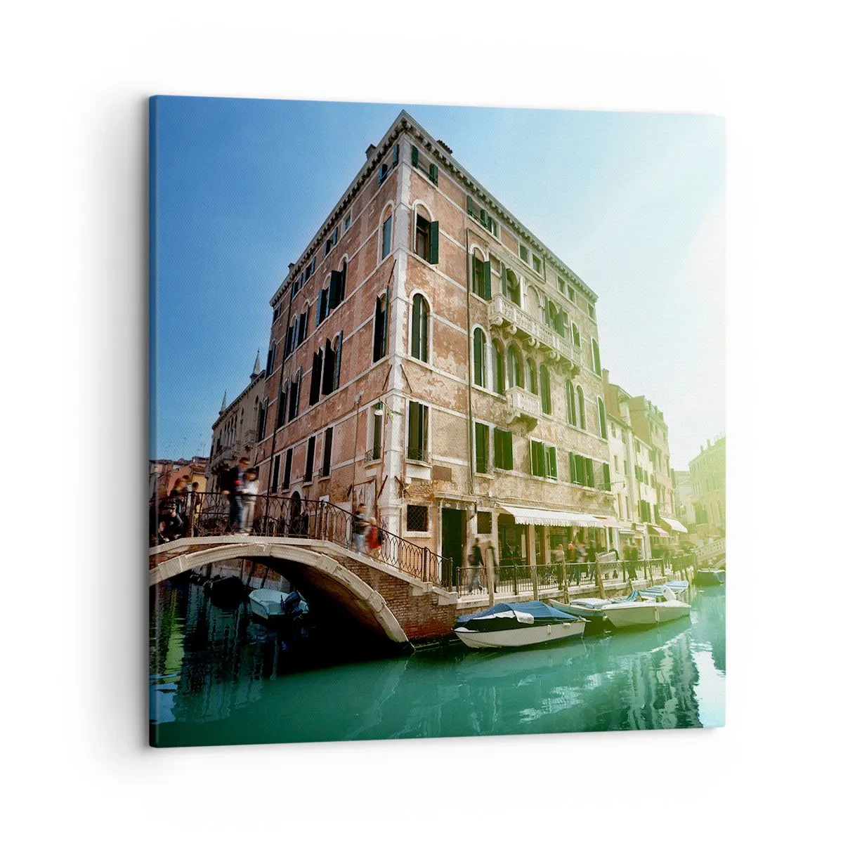Bild auf Leinwand - Leinwandbild - Venedig - Amore Mio - 50x50 cm