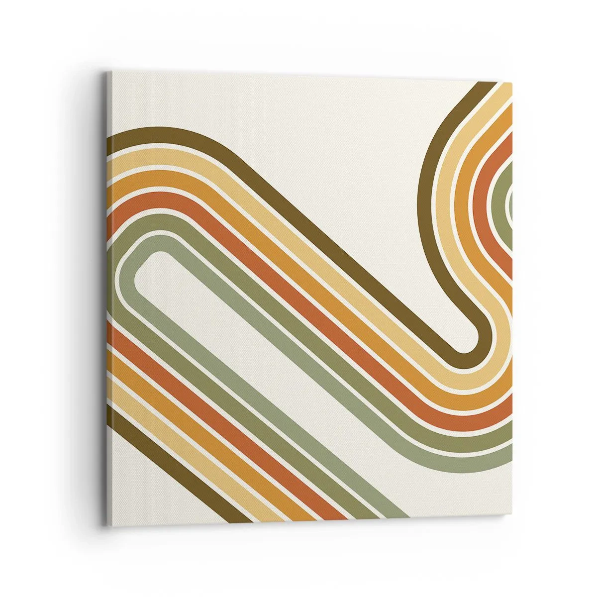 Bild auf Leinwand - Leinwandbild - Zickzack zum Ziel - 70x70 cm