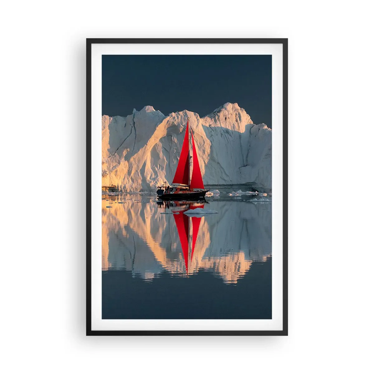 Poster in einem schwarzem Rahmen - Am Rande der Welt - 61x91 cm