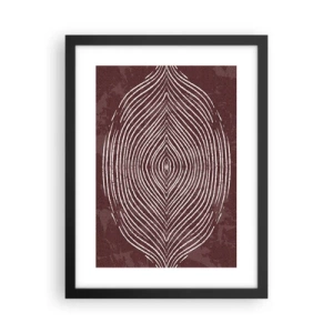 Poster in einem schwarzem Rahmen - Der Raum spricht - 30x40 cm